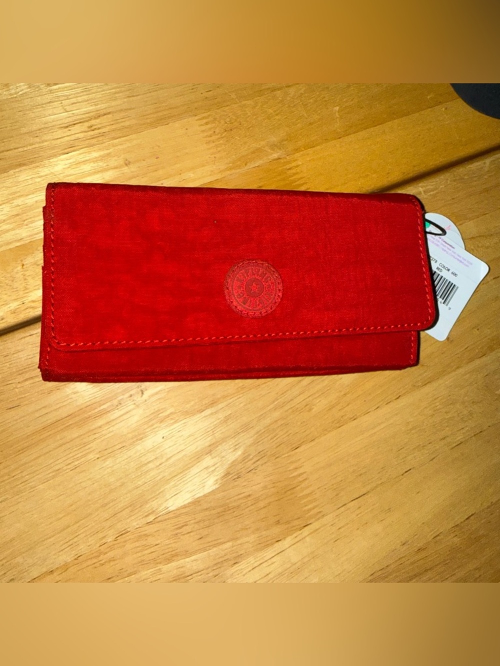 Kipling Deep Neon Pink Wallet Zipper NEW with Tags